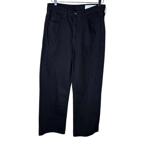 Rag & Bone Women’s Sz 28 Lori Mid Rise Wide Leg Pants in Black - Picture 2 of 8